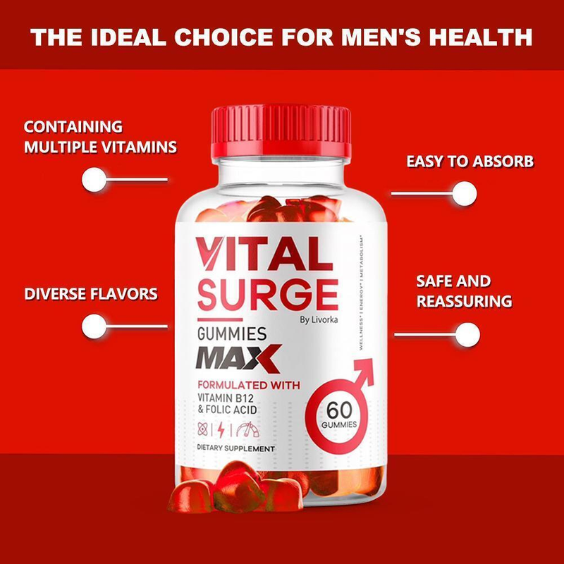 Vital Surge Male Gummies Maximum Strength Vital Surge Advanced Formula