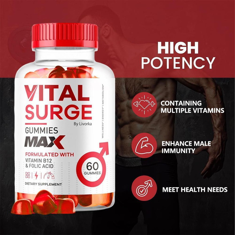 Vital Surge Male Gummies Maximum Strength Vital Surge Advanced Formula