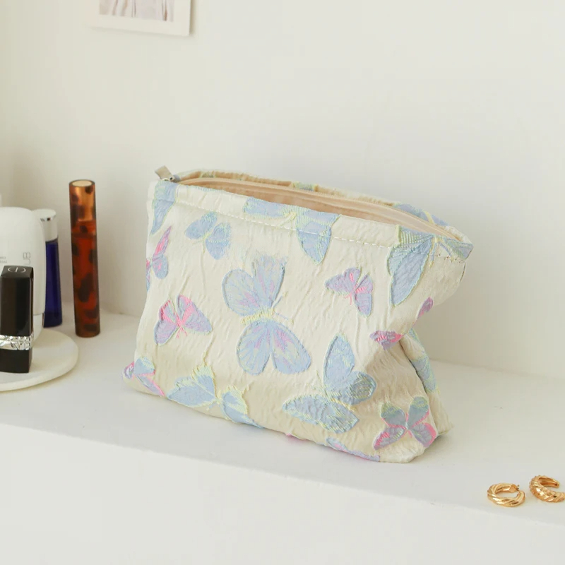 Colorful Butterfly Makeup Bag - Large Capacity Travel Toiletry