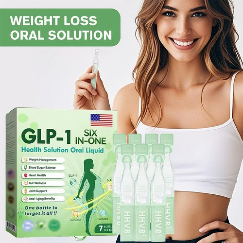 Transform Your Wellness!GLP - 1 Six - in - One Oral Liquid - All - in - One Health Solution.5 Boxes (5*7PCS)