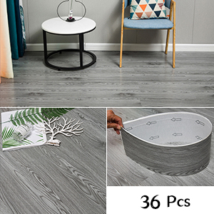 36Pcs Self-Adhesive PVC Flooring Plank