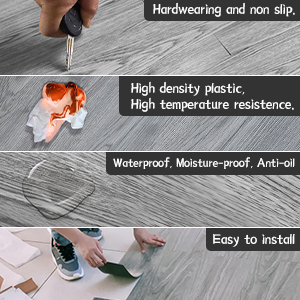36Pcs Self-Adhesive PVC Flooring Plank