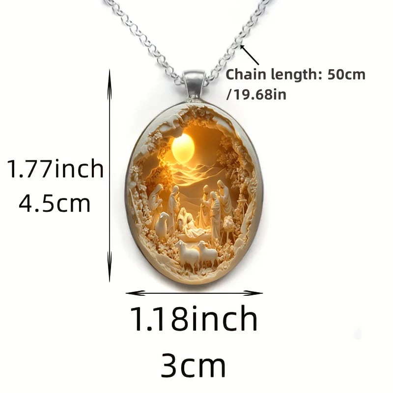 Christmas Nativity Pendant