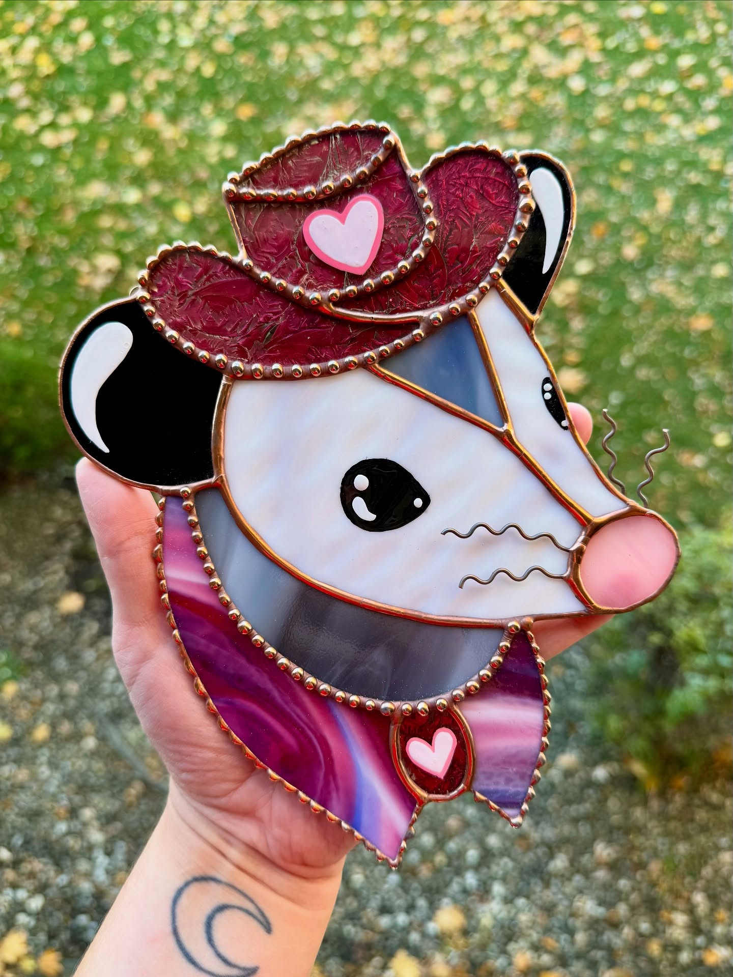 🔥Fast Sale Promotion 49% OFF🎁Handmake Brown Fairy Rat Stained Glass