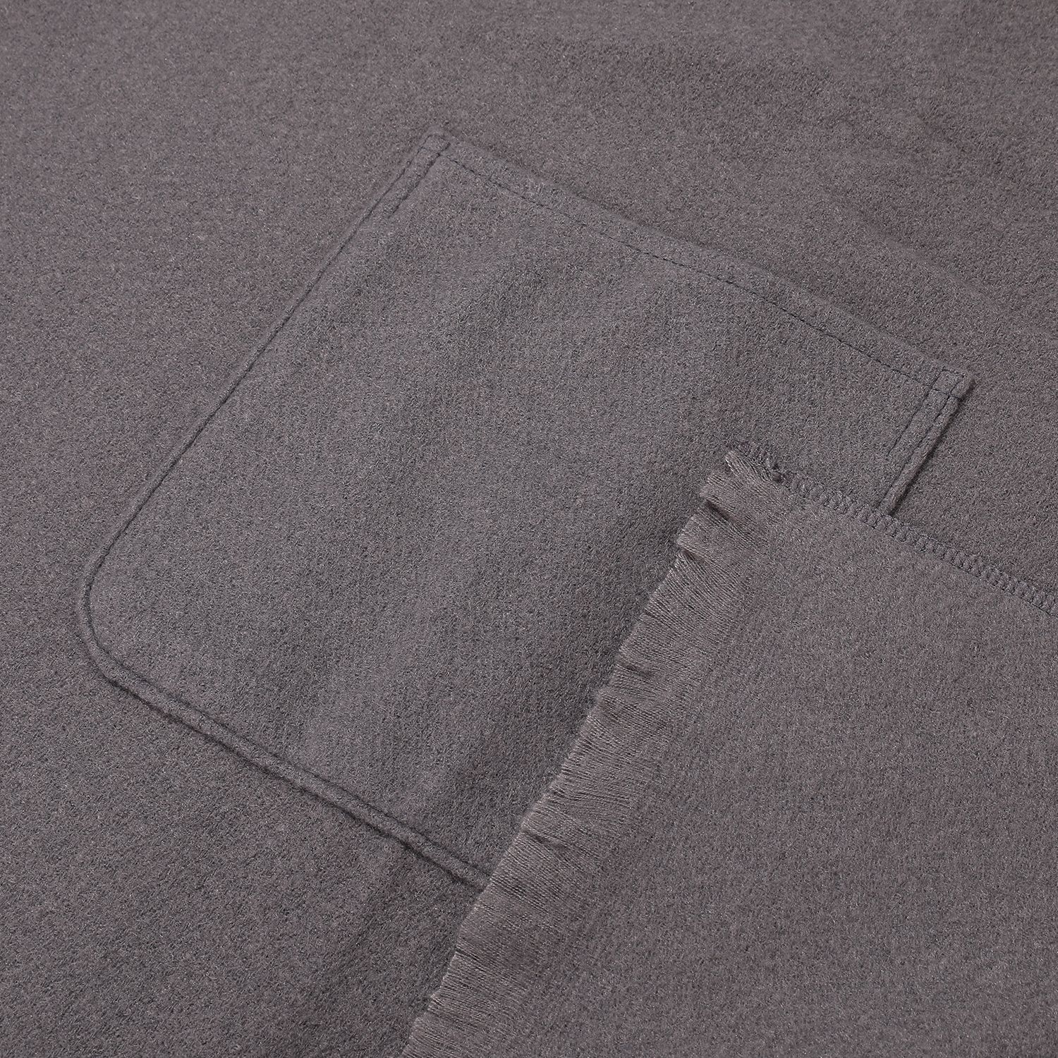 Solid Color Pocket Shawl