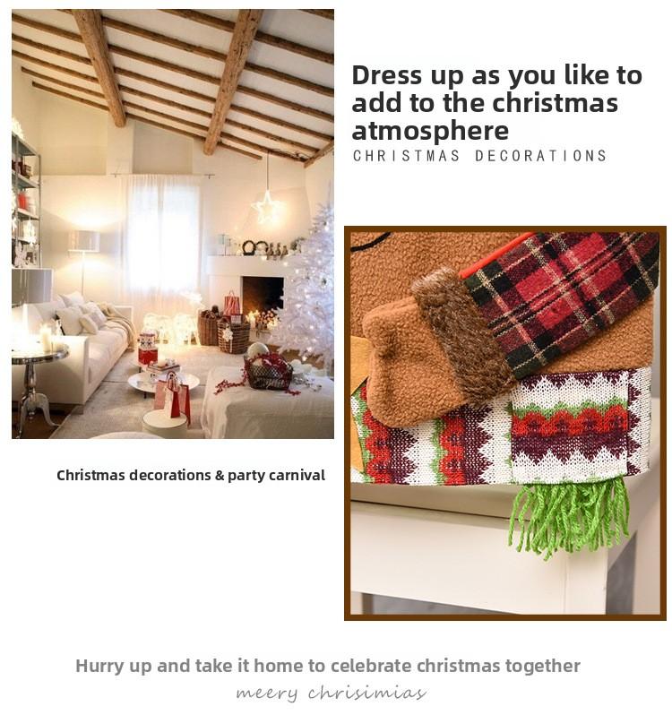 Christmas Chair Covers  Christmas Dining Room Chair Back Covers Santa Claus Snowman Xmas Chair Protector Slipcovers for Christmas Holiday Home Kitchen Decor