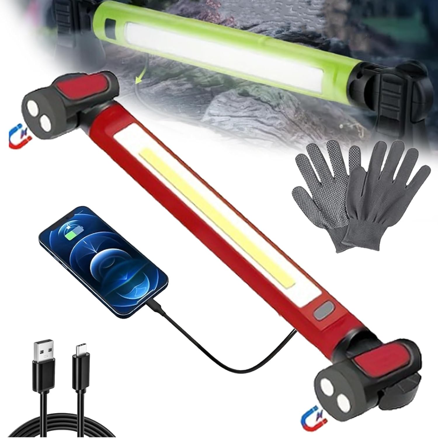 3000LM Magnetic Rechargeable LED Work Light