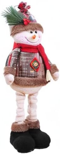 Retractable Christmas Decorations - Standing Santa Claus, Snowman & Reindeer Dolls - Indoor Ornaments for Christmas Tree