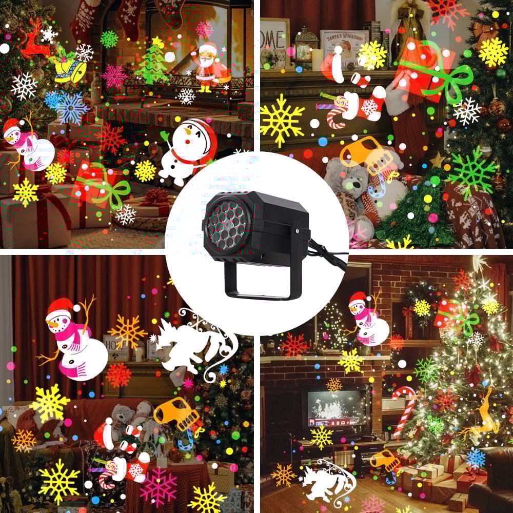 ✨Light up your holiday season! 🎄 16 Christmas projection patterns 🌟 Kids' favorite holiday atmosphere 🚗 USB powered, easy to install! ⚡