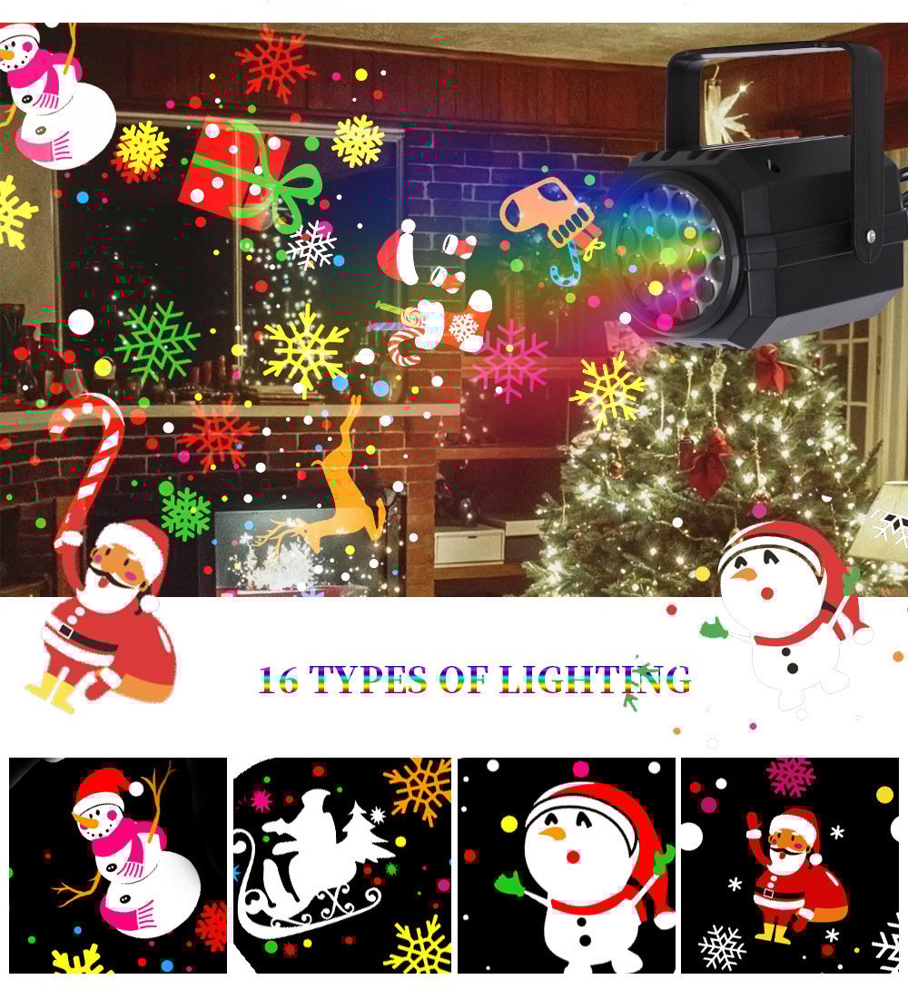 ✨Light up your holiday season! 🎄 16 Christmas projection patterns 🌟 Kids' favorite holiday atmosphere 🚗 USB powered, easy to install! ⚡