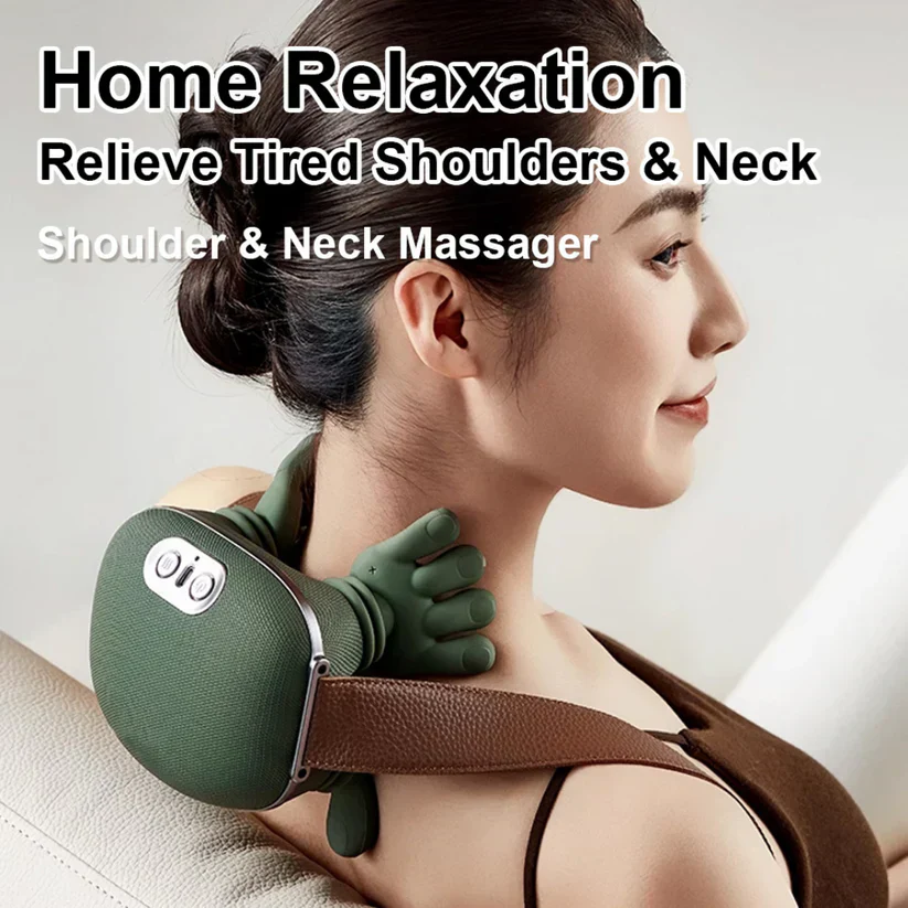 🔥Last Day 56% OFF-Smart Heated Neck Massager -Deep Relief in Minutes