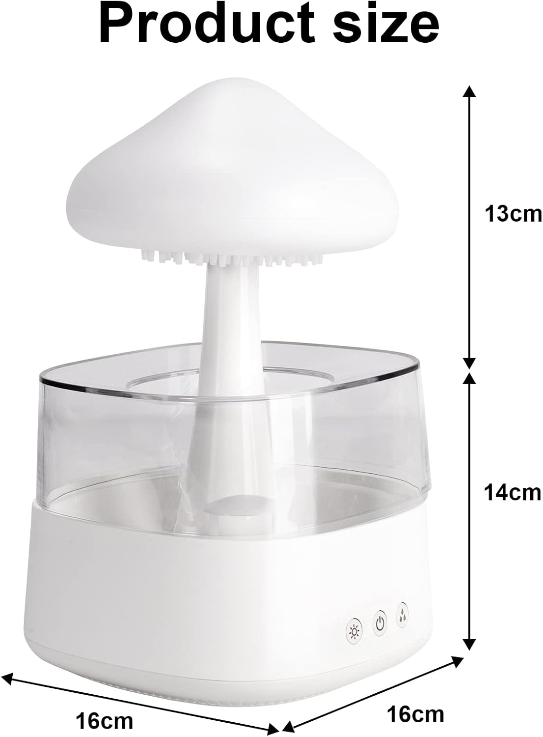 Rain Cloud Humidifier for Bedroom Water Drip Diffuser, Mushroom Diffuser