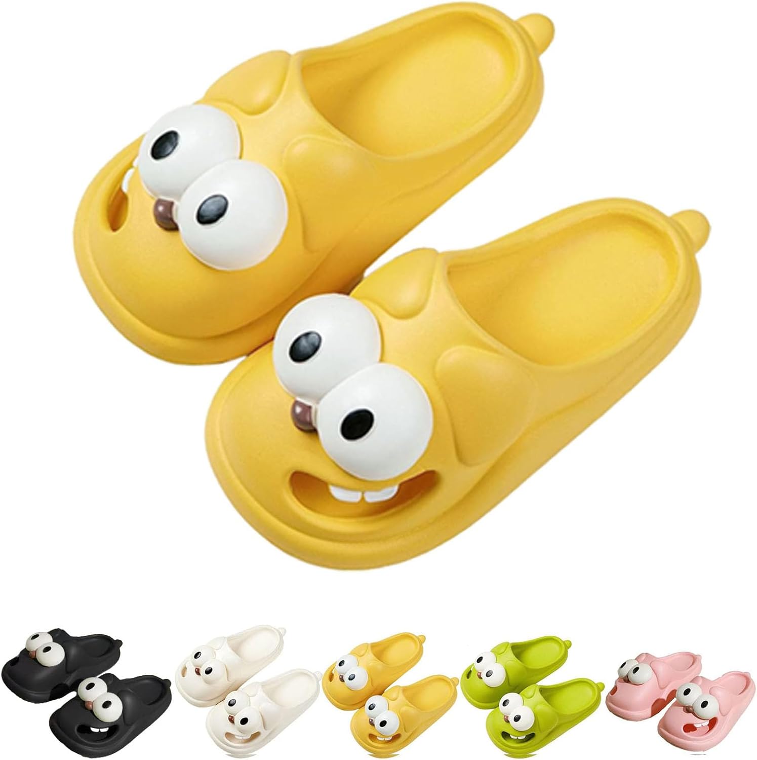 Tongue Kiss Slippers, Big Eye Dog Slippers, Cute Funny 3d Big Eye Dog Fun Cartoon Package Head Eva Slippers For Women