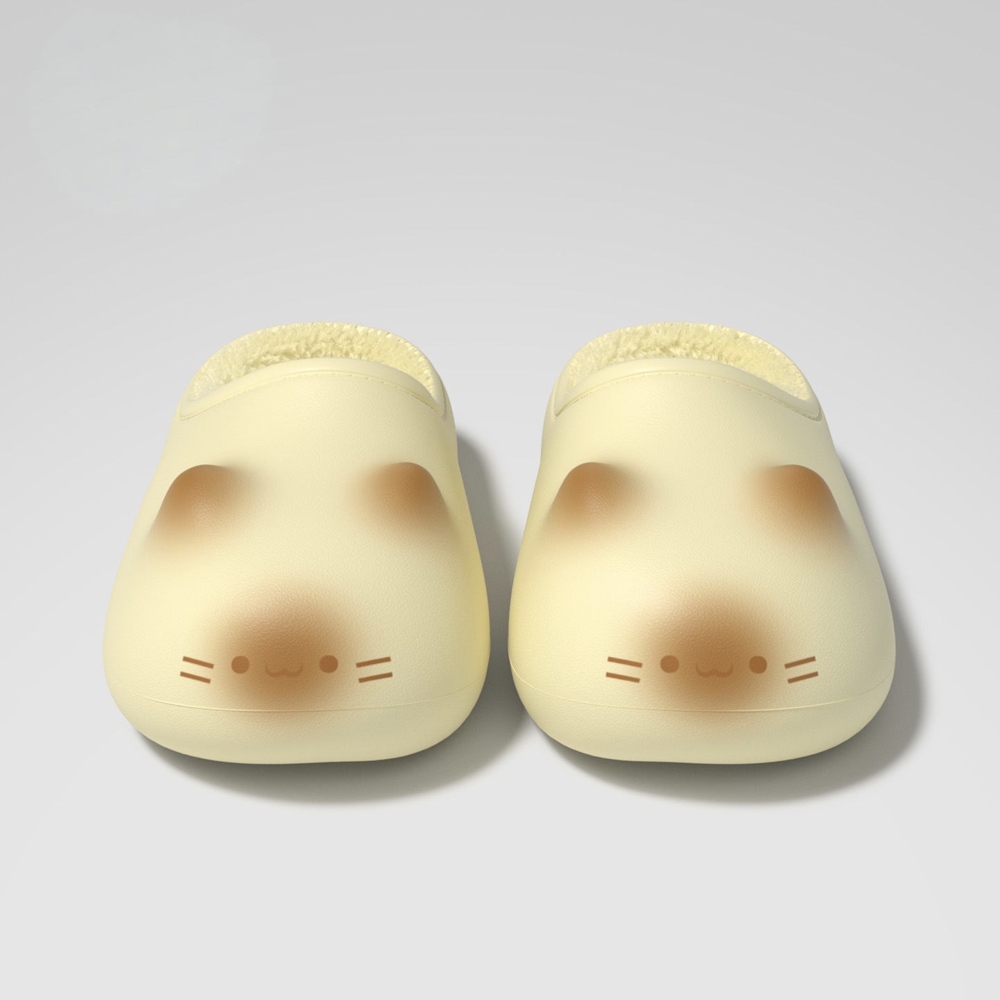 Cat Paws Footprints Fluffy Plush Fleece Height Increase Slippers for Winter Girls Gift Idea