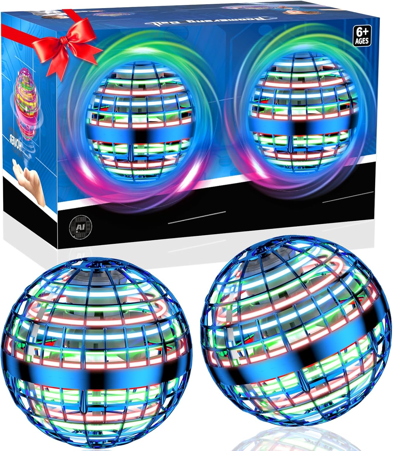 2025 AI Flying Orb Ball Toys, Galaxy Cosmic Globe Boomerang Hover Ball, Hand Drone Orbit, Galactic Fidget Spinning, Birthday Cool Stuff for 6 7 8 9 10+ Year Old Boys Girls Teens Outdoor