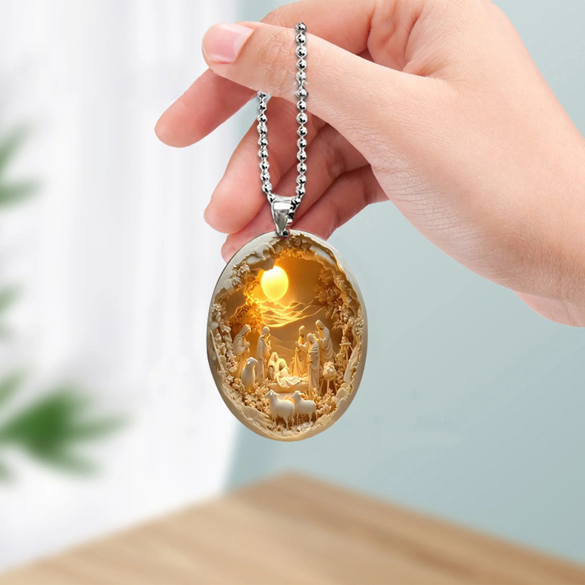 Christmas Nativity Pendant