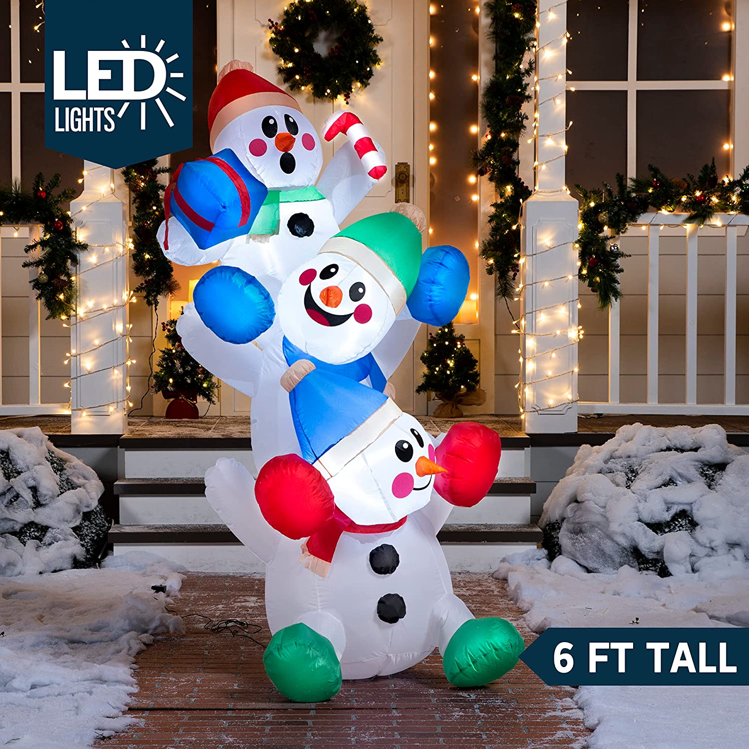 Large Snowman Inflatable (6 ft)