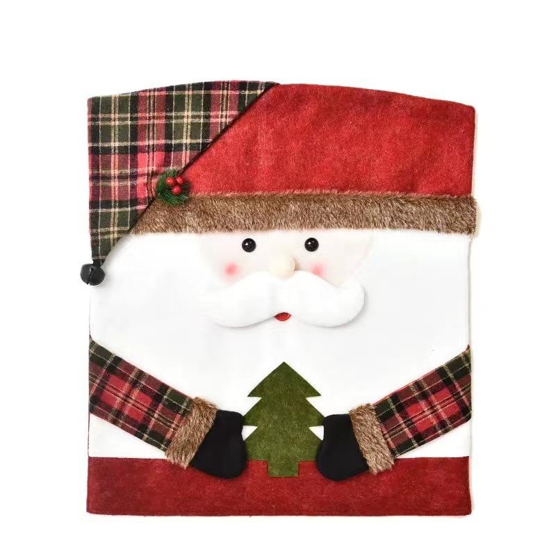 Christmas Chair Covers - Santa/Snowman Xmas Dining Chair Slipcovers for Home Decor