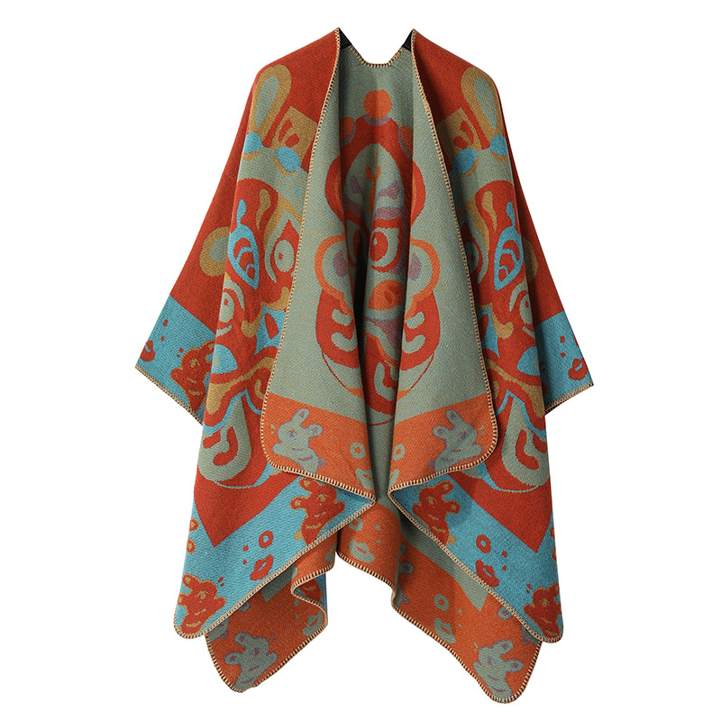 Rabbit Pattern Thickened Shawl