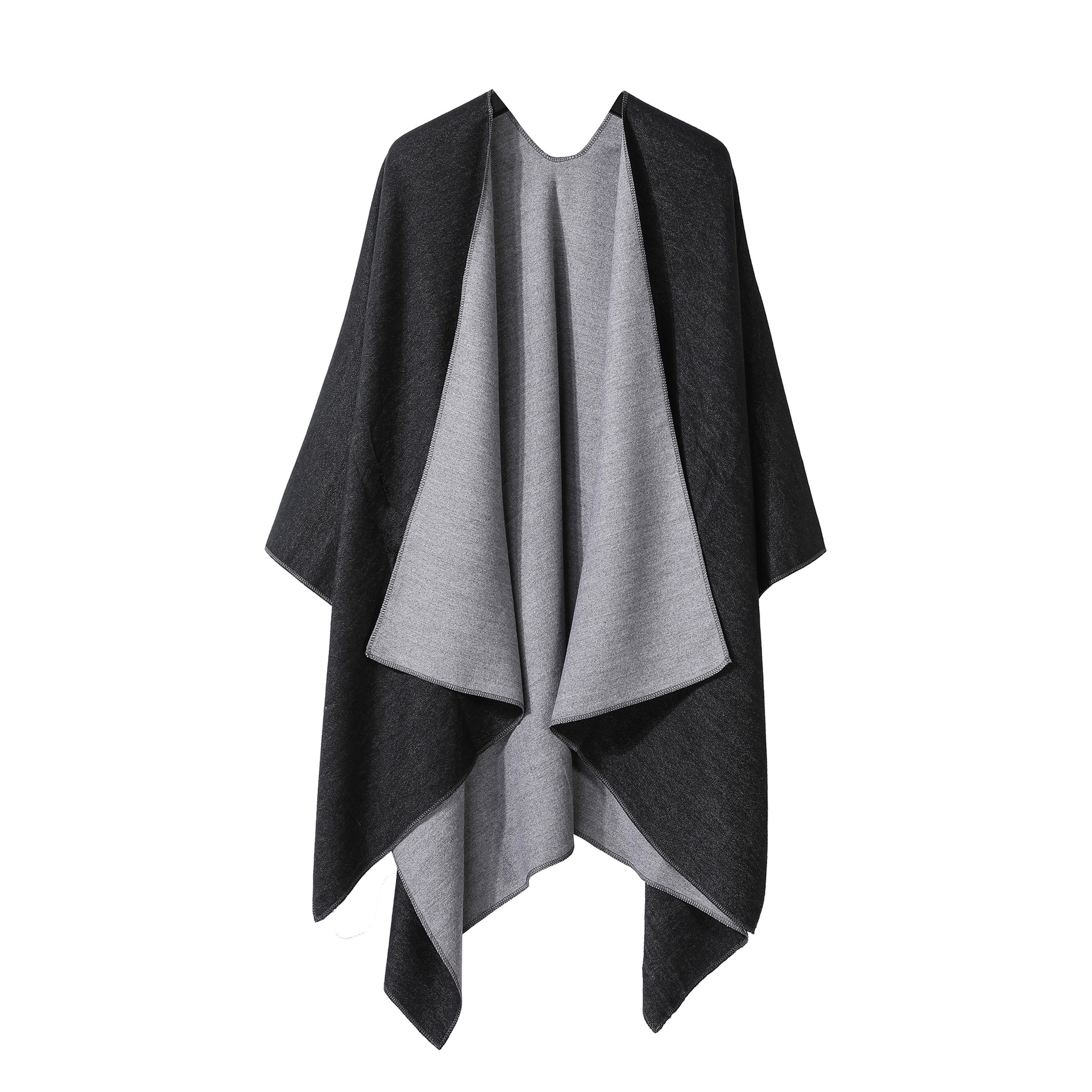 Reversible Solid Color Shawl