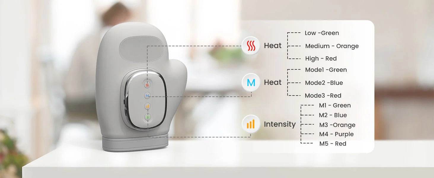 Wireless Hand Massager with Heat Compression