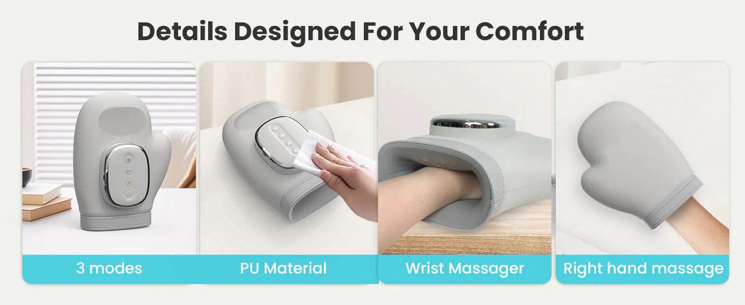 Wireless Hand Massager with Heat Compression