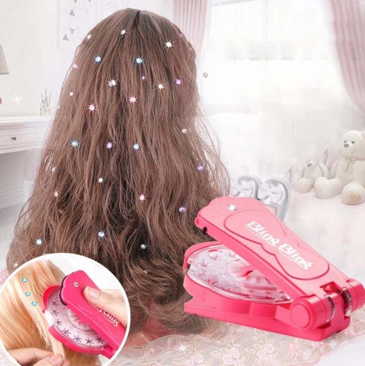 ✨2025 DIY Hair Jewels Stamper Set 1 Set Shimmering Diamonds Hair Styling Tool