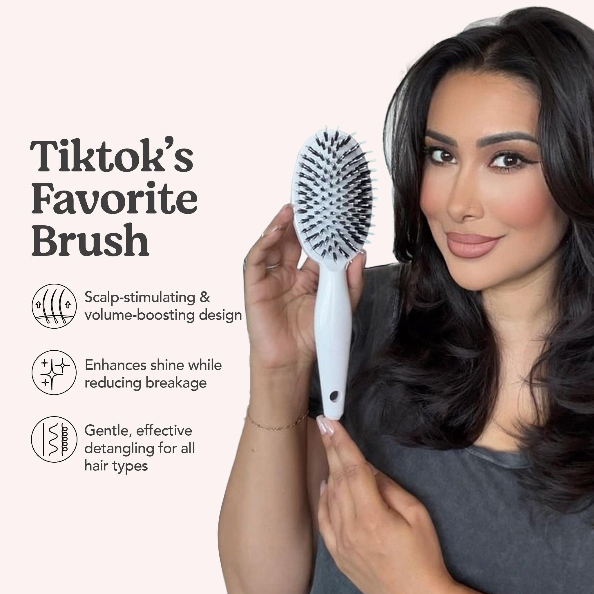 Boar Bristle Hair Brush