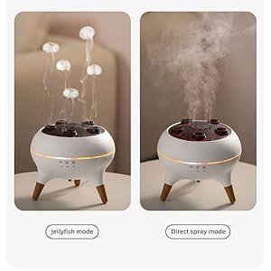 Dynamic Censer Humidifier & Jellyfish Essential Oil Diffuse - 7 Color-Changing Lights ,Remote Control ,4H/8H Timer Setting, Auto Shut-Off 250mL
