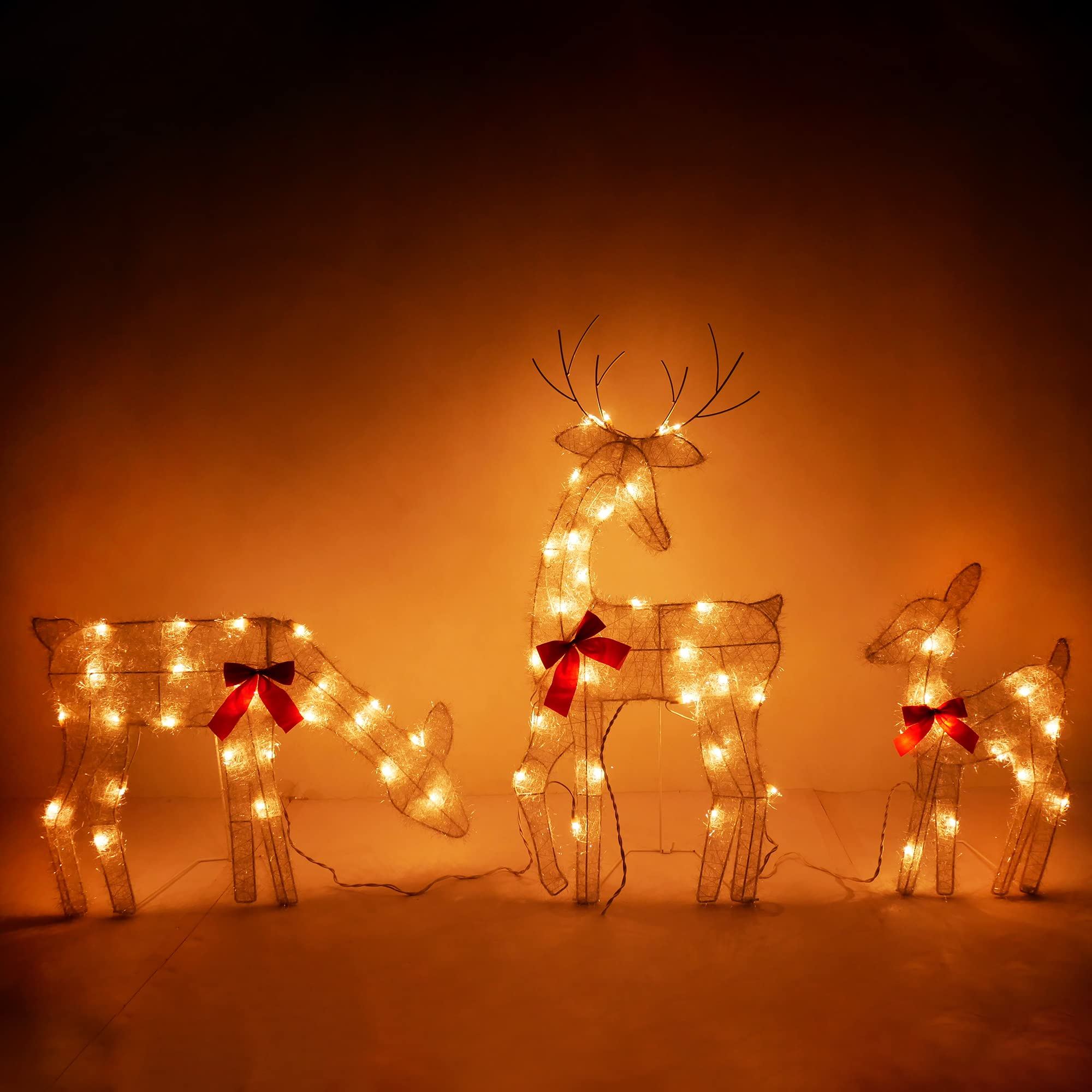 3Pcs 2D Incandescent Yard Lights
