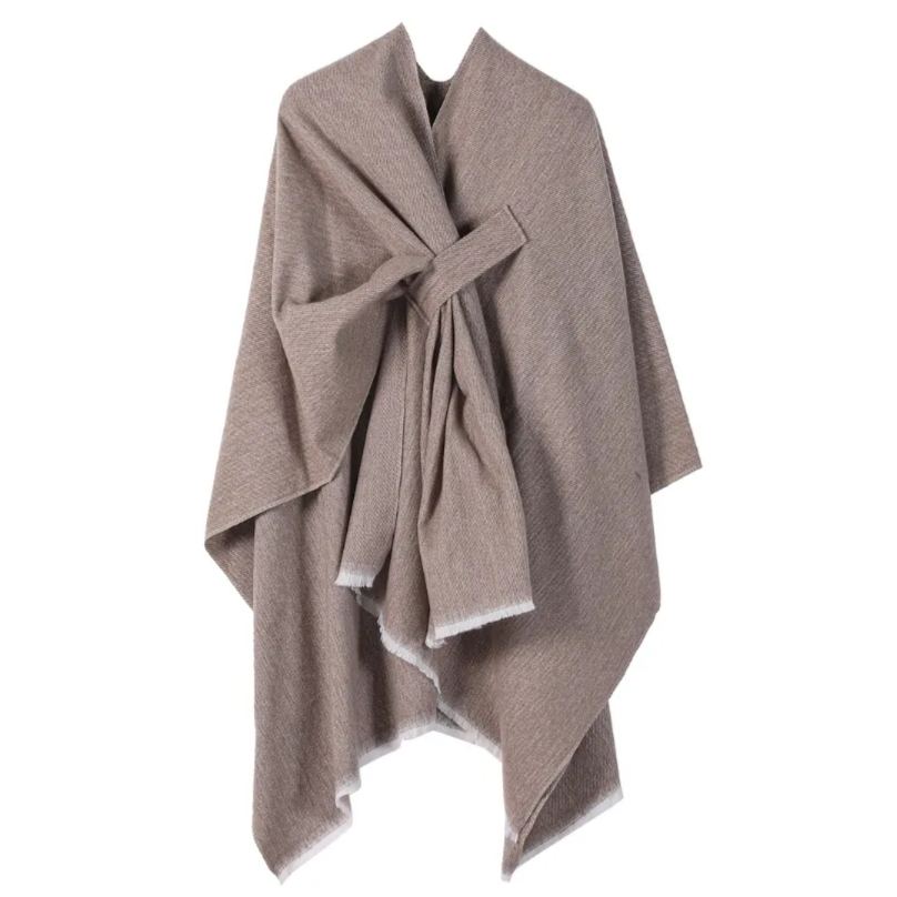 Front Wrap Cardigan Scarf Coat