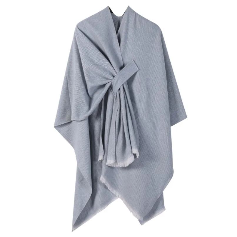 Front Wrap Cardigan Scarf Coat