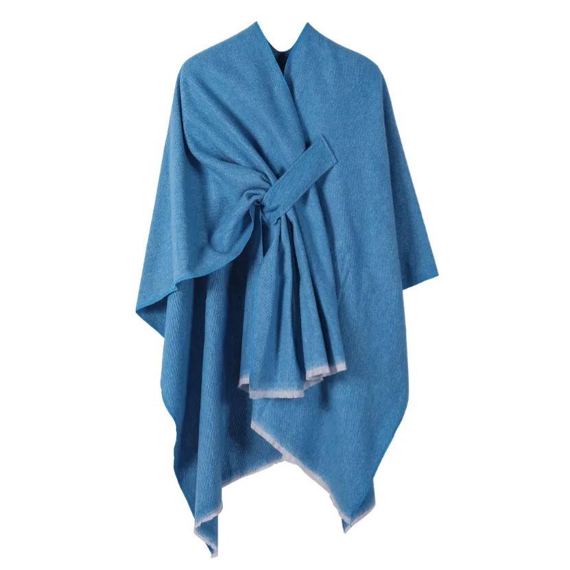 Front Wrap Cardigan Scarf Coat