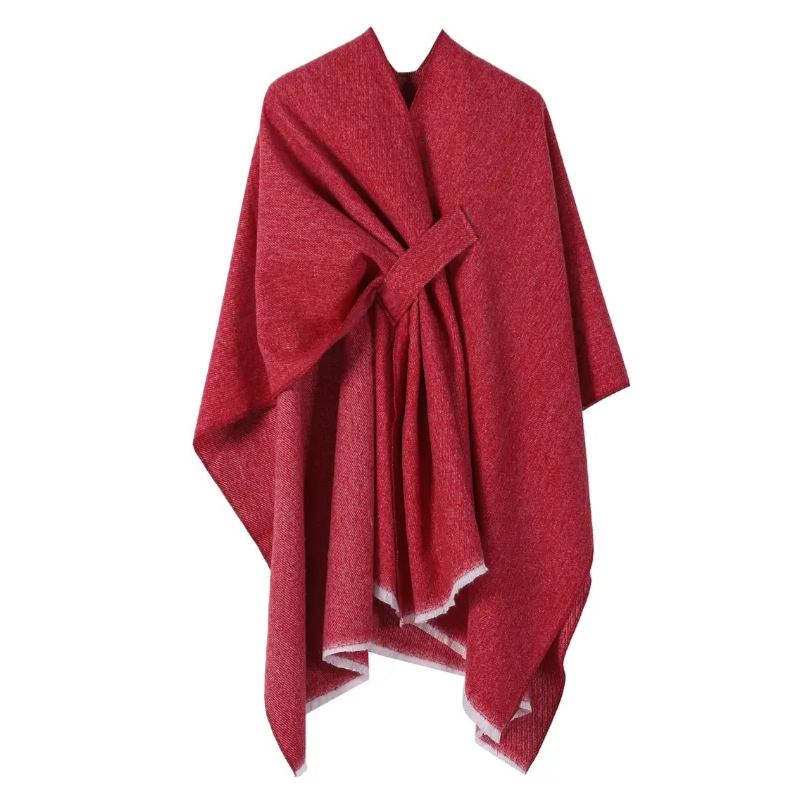 Front Wrap Cardigan Scarf Coat