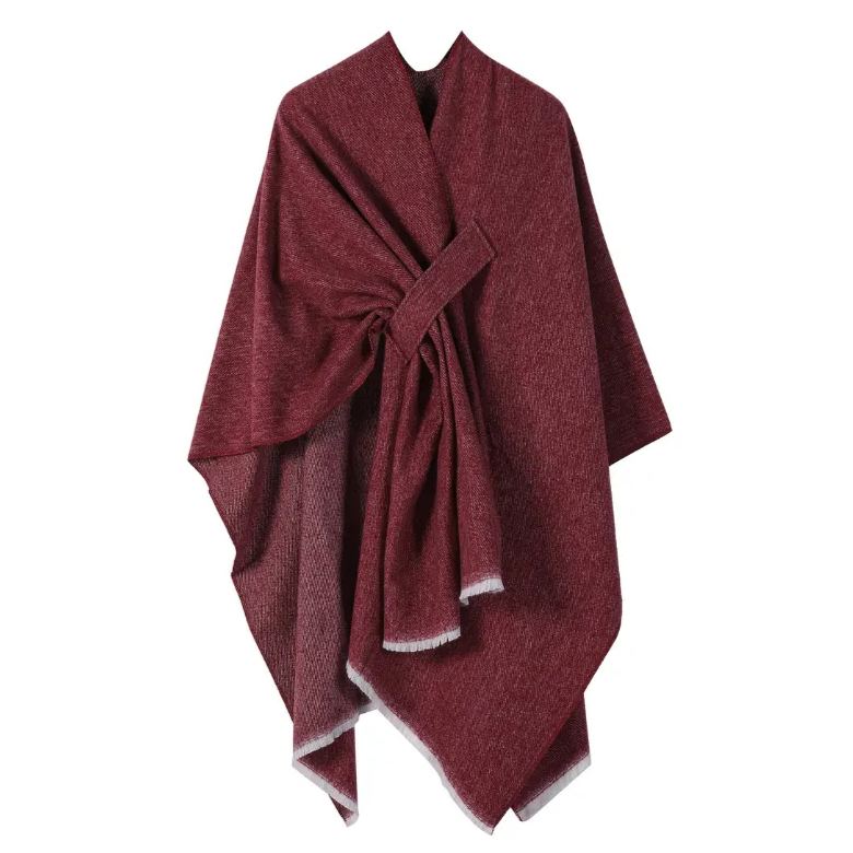Front Wrap Cardigan Scarf Coat