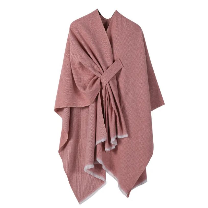 Front Wrap Cardigan Scarf Coat