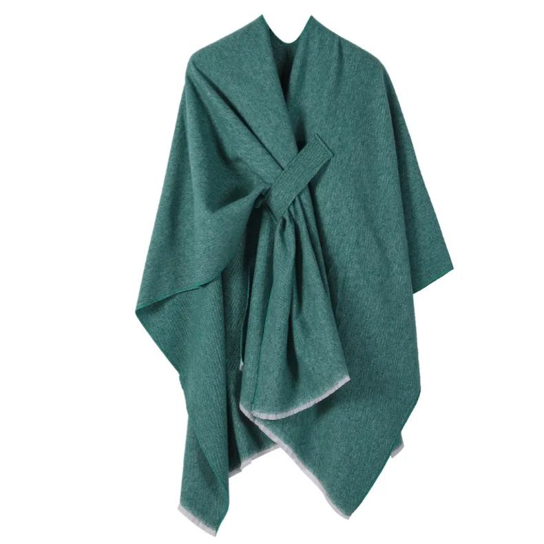 Front Wrap Cardigan Scarf Coat