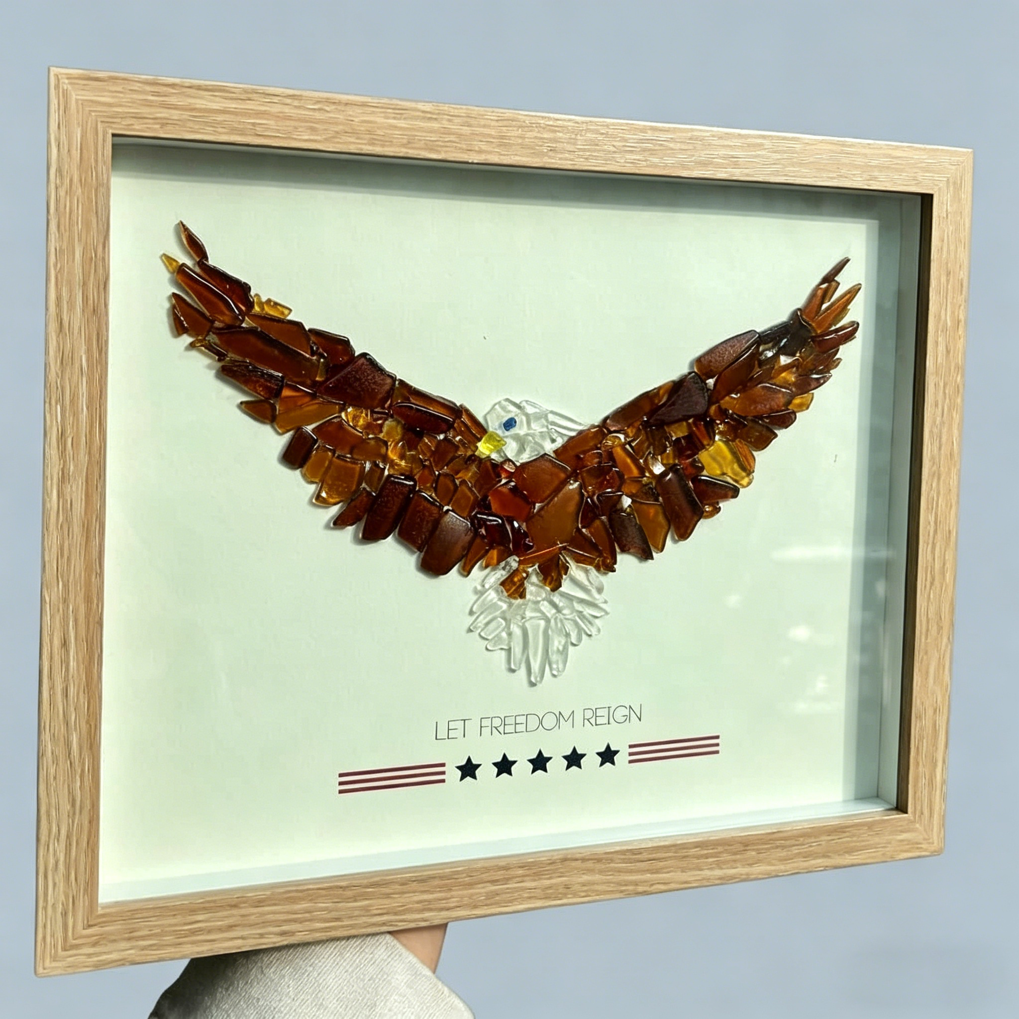  Eagle Sea Glass Art