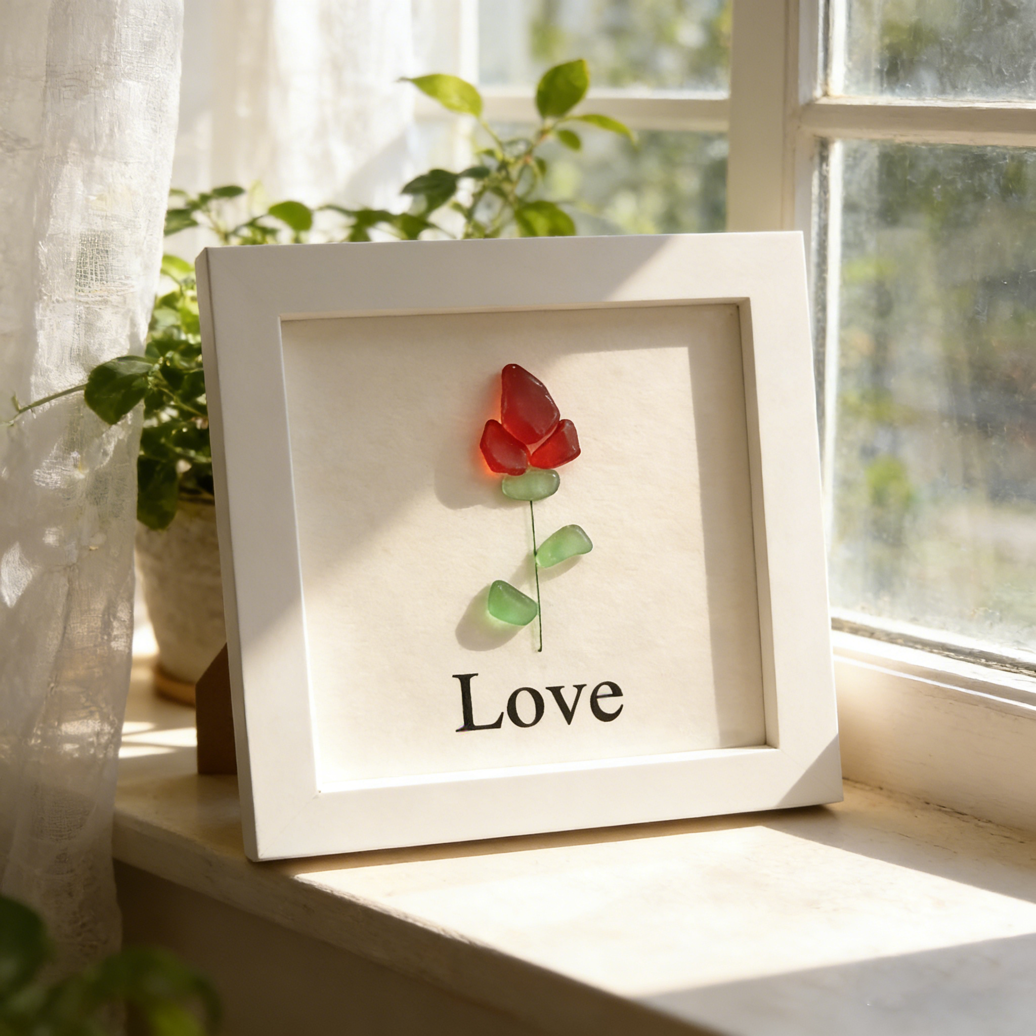 The Eternal Sea Glass Rose