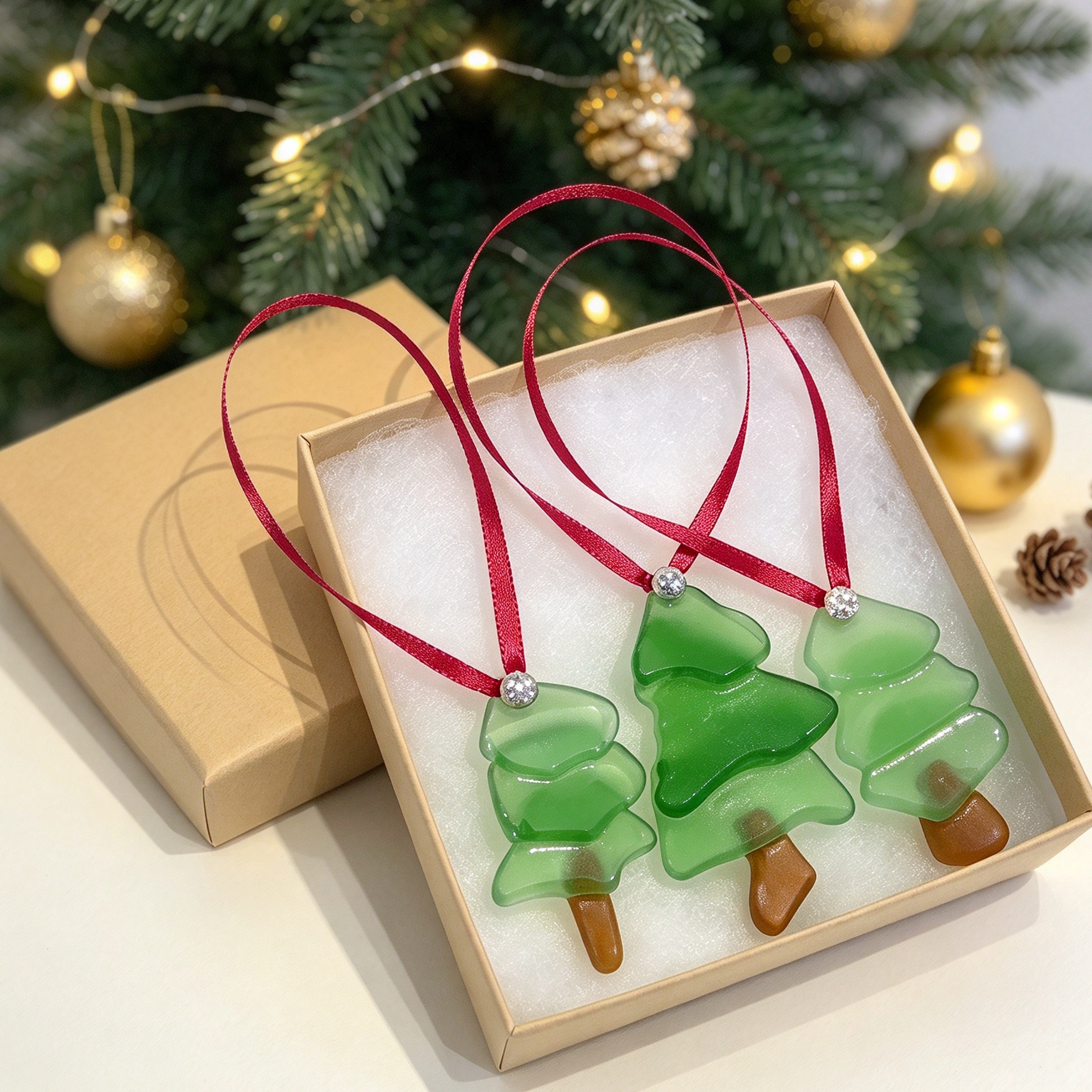 🎄 Sea Glass Holiday Keepsake Ornament