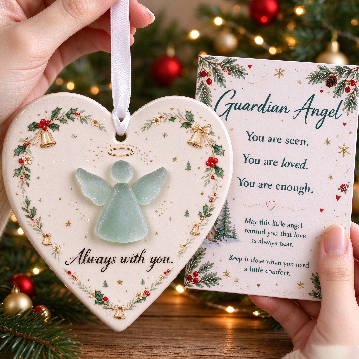 Sea Glass Guardian Angel Gift
