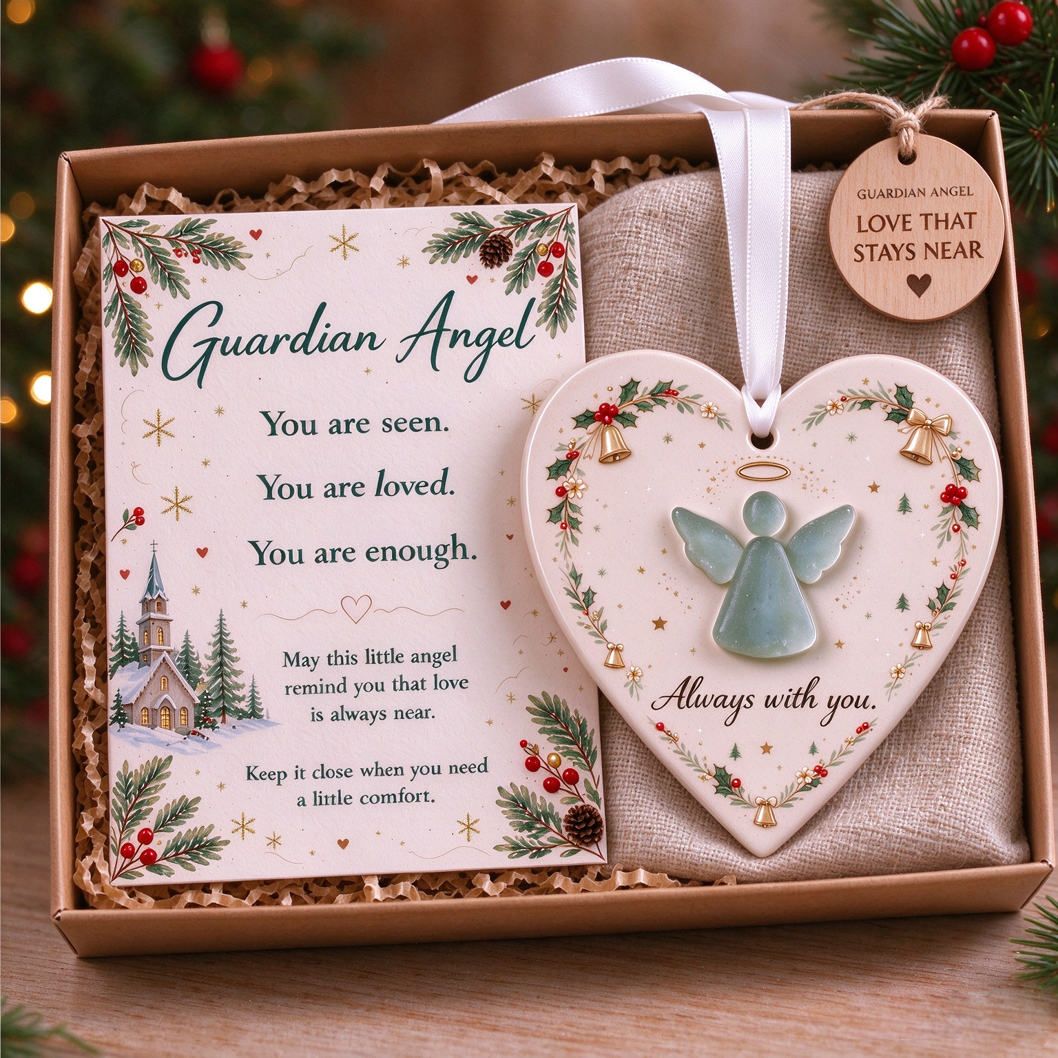 Sea Glass Guardian Angel Gift