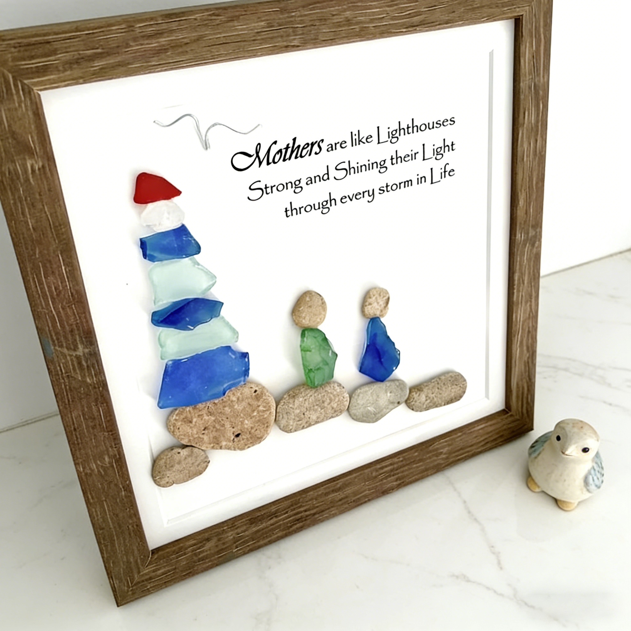 Mothers Are Like Lighthouses — Sea Glass Art