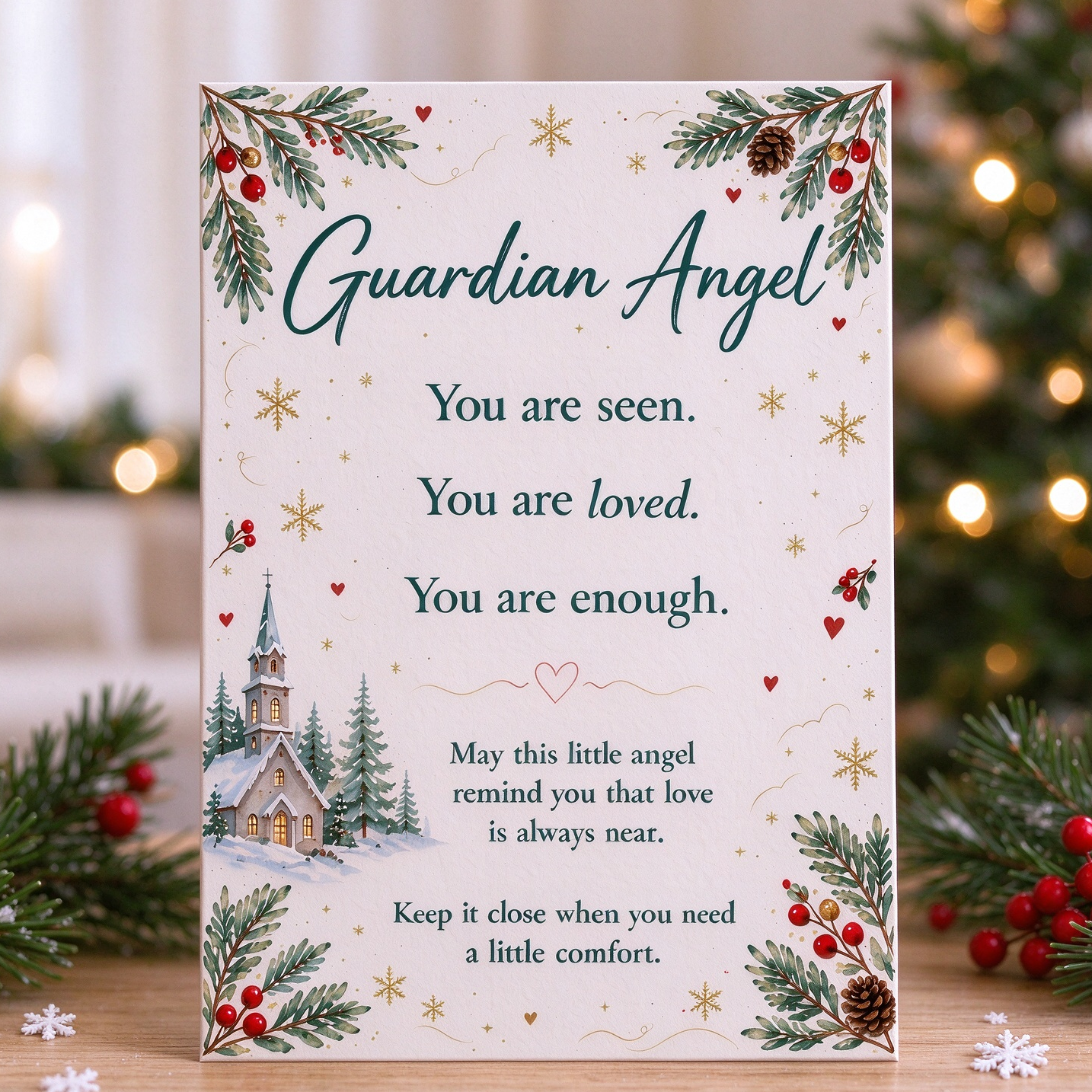 Sea Glass Guardian Angel Gift