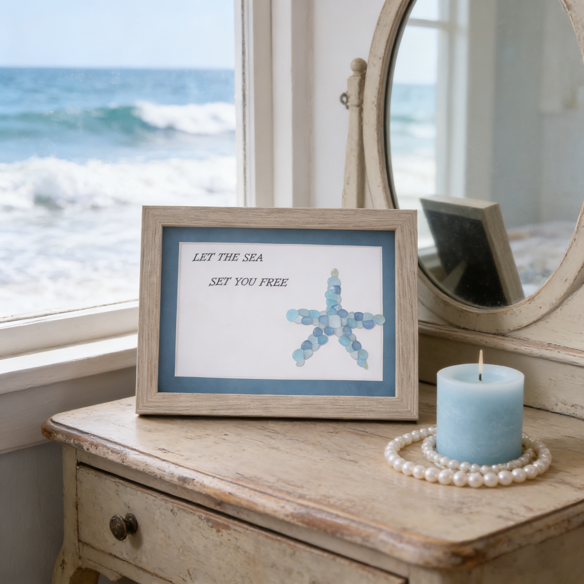 Sea Glass Starfish Decor