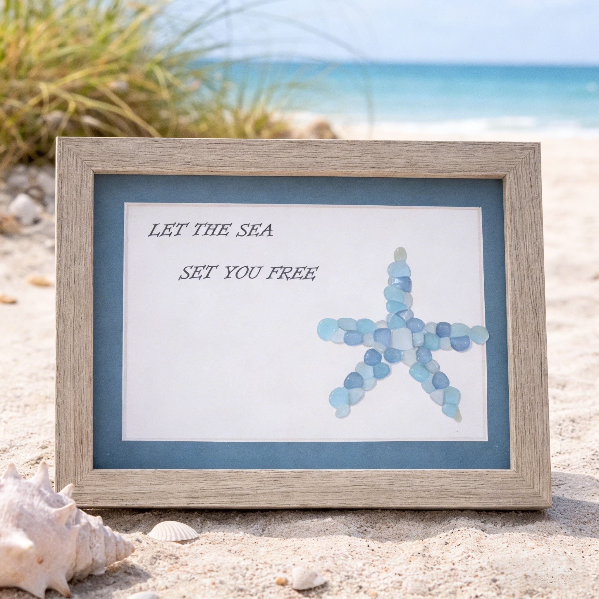 Sea Glass Starfish Decor