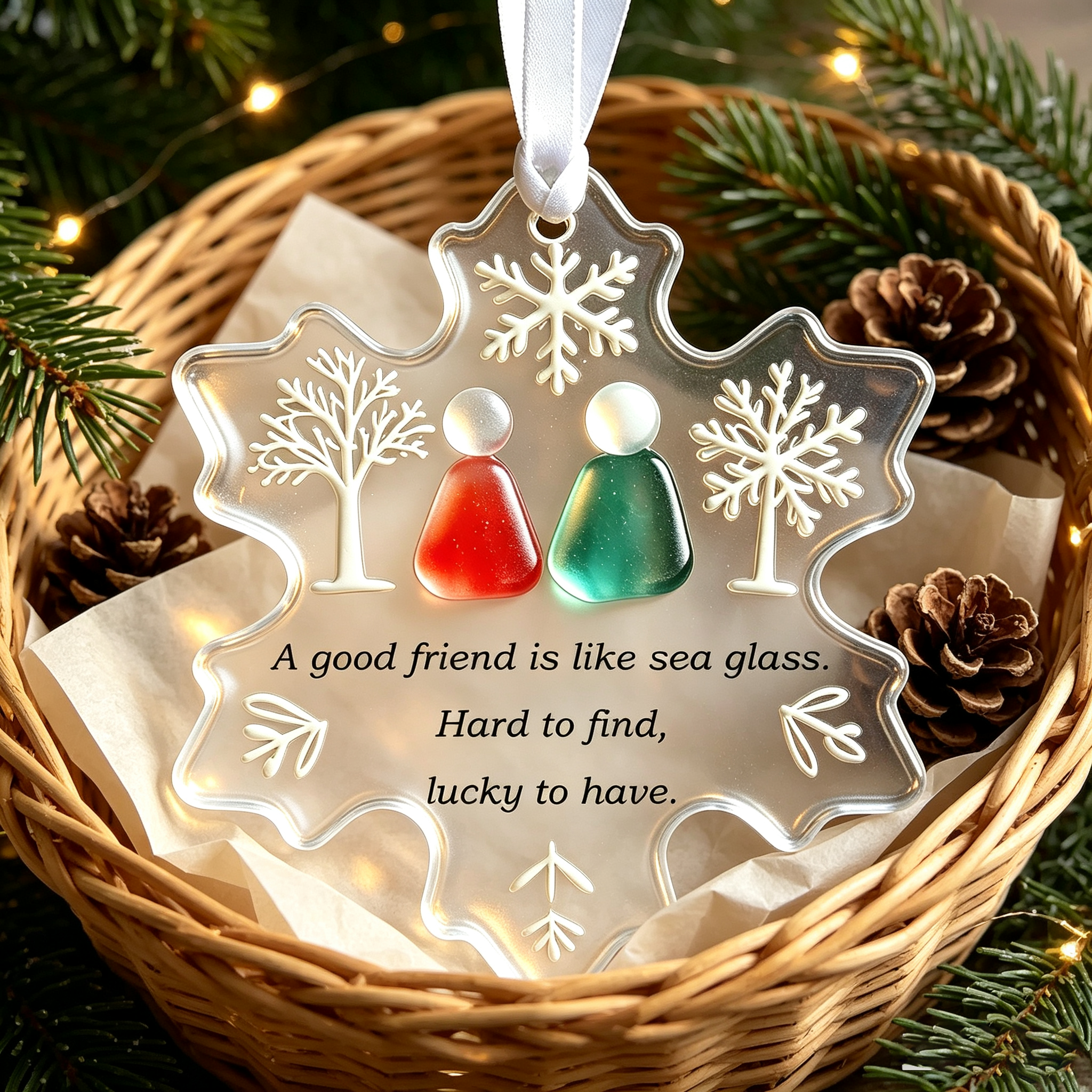 Sea Glass Snowflake Gift