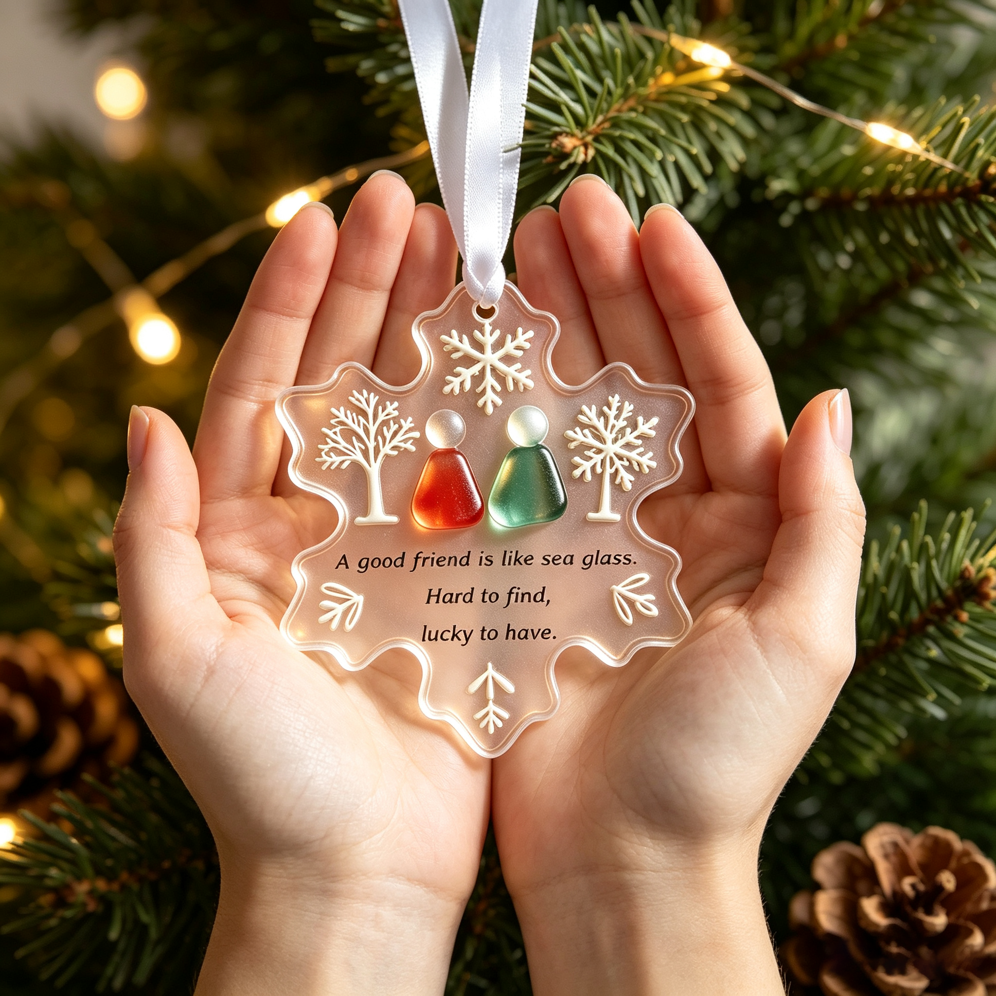 Sea Glass Snowflake Gift