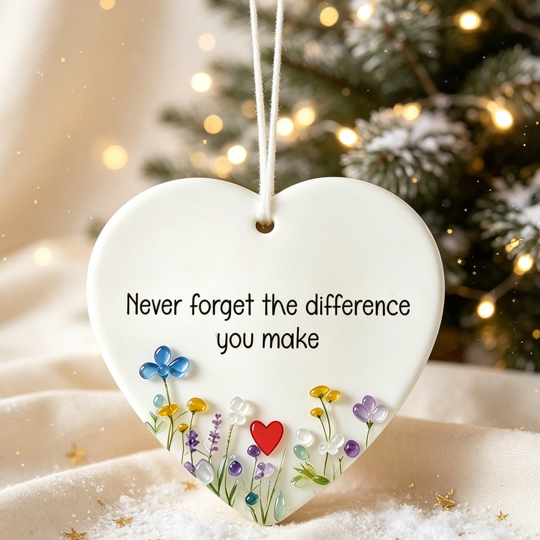 Friendship Sea Glass Ornament For Ture Friends