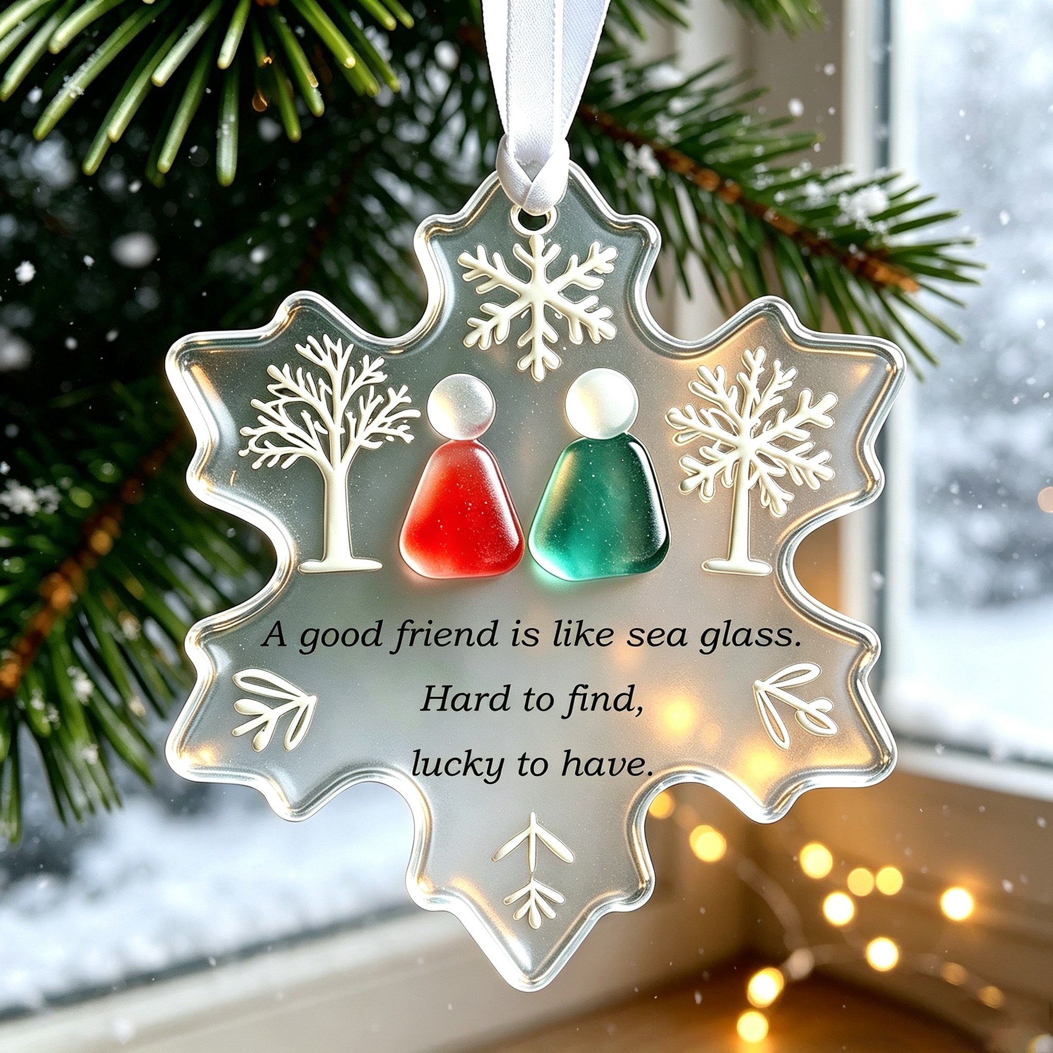 Sea Glass Snowflake Gift